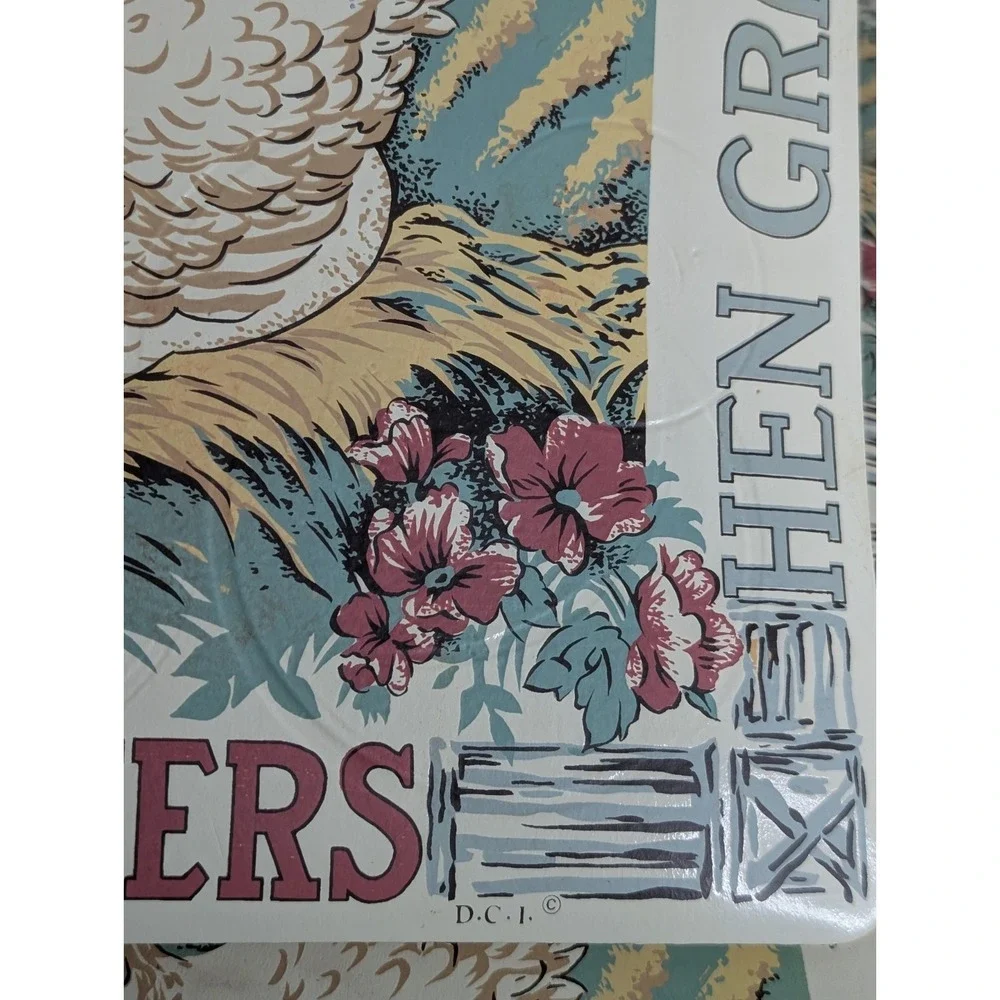 Lot Of 6 Vintage Hen Grain Ruffled Feathers Placemats By DCI Cottagecore Barn